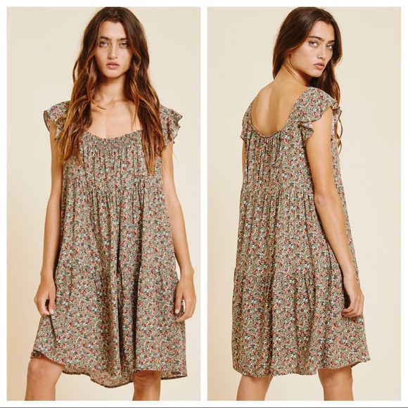 Morgan Sleeveless Ruffle Sleeve Floral Dress - Picture 2 of 4